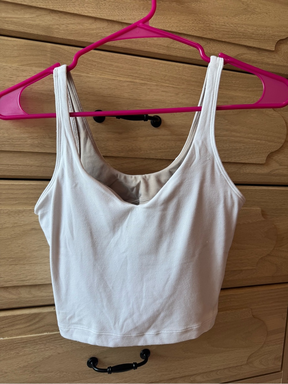lululemon athletica White Cropped Tank Top